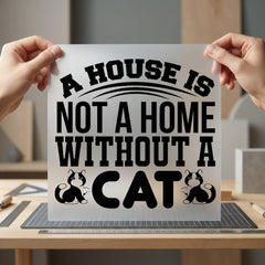Cat Lover Quote Pet Mom Dad Ready to Press DTF Transfer for Dtf