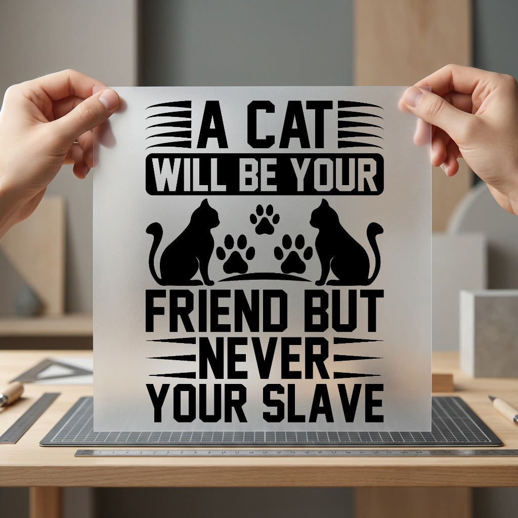 Cat Lover Quote Pet Mom Dad Ready to Press DTF Transfer for Dtf