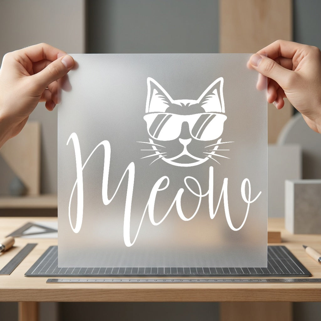 Cat Meow Retro Style Mom Dad Ready to Press DTF Transfer for Dtf