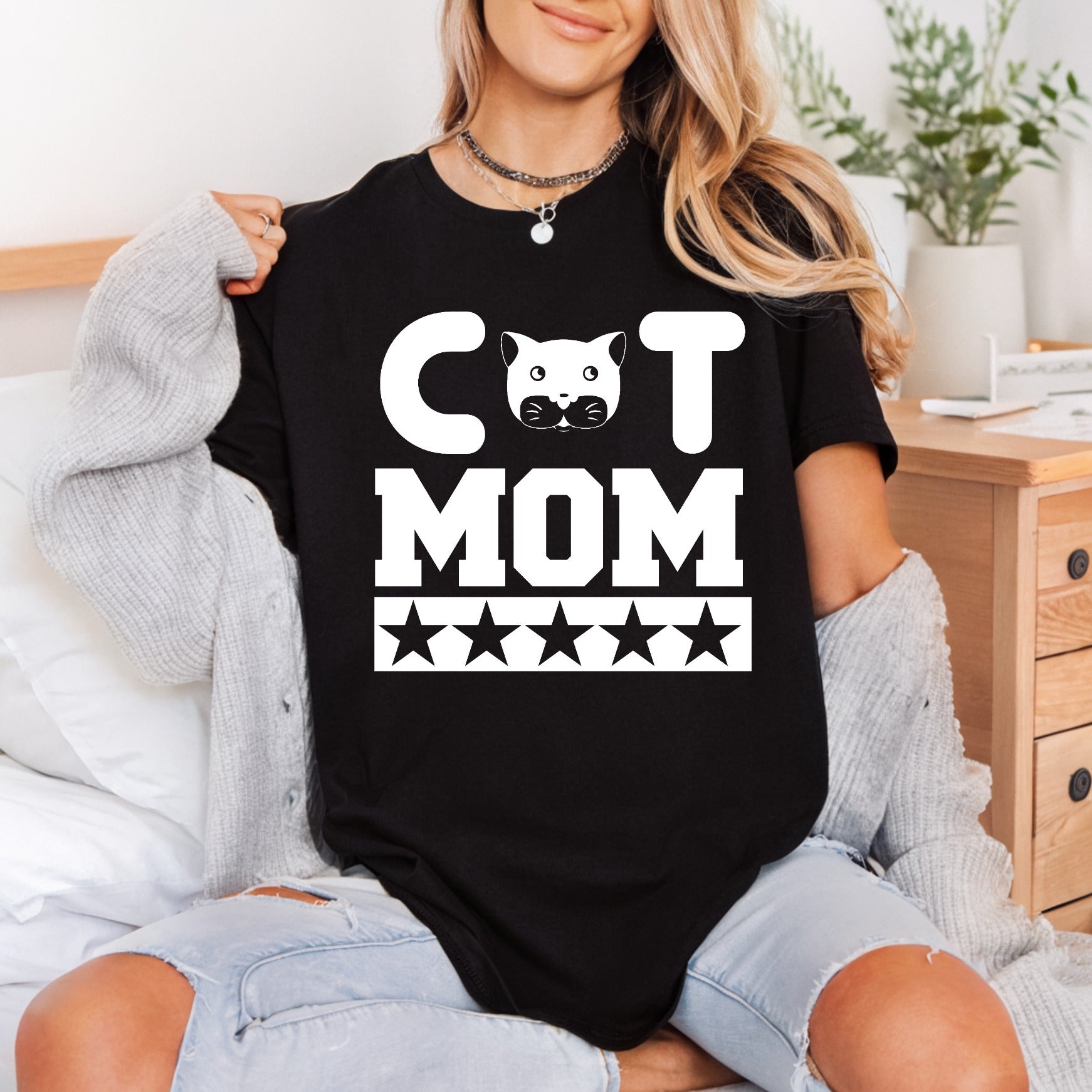 Cat Mom Stars Pet Mom Dad Ready to Press DTF Transfer for Dtf