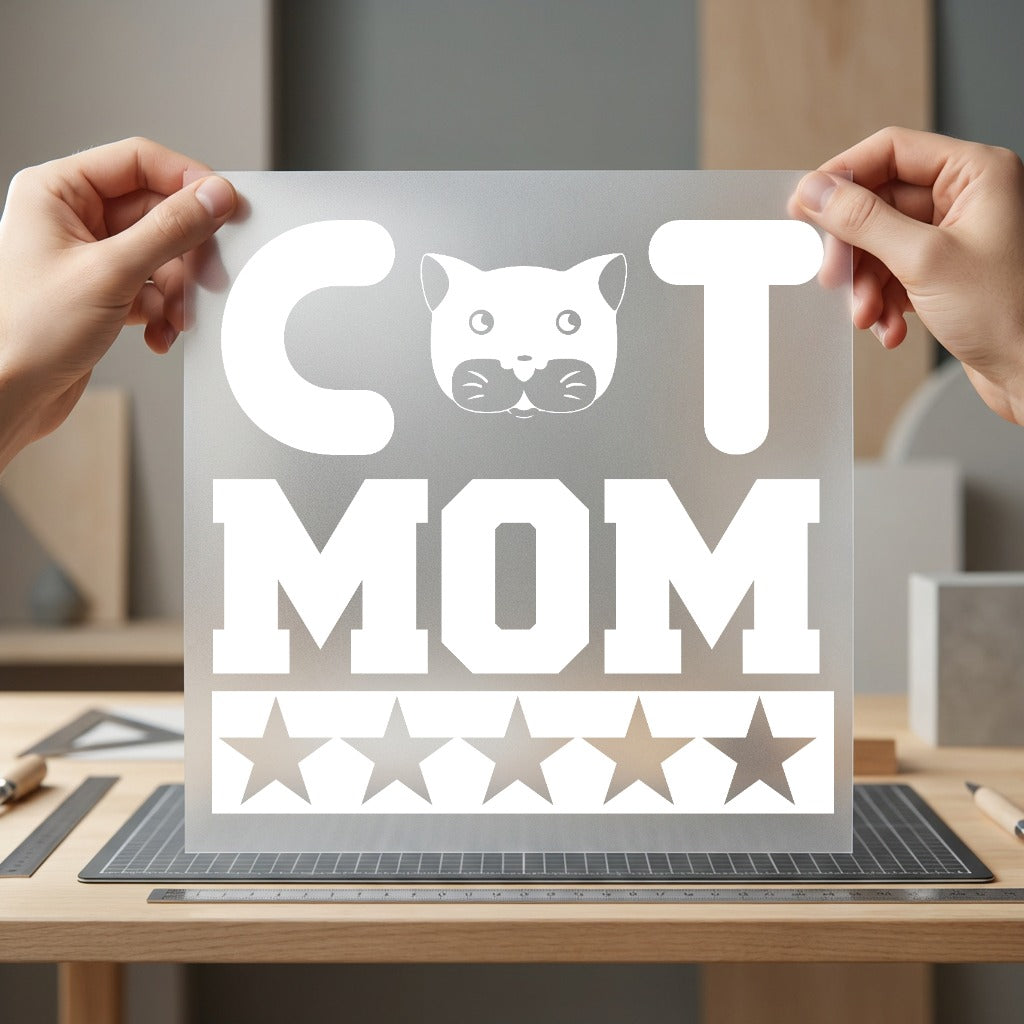 Cat Mom Stars Pet Mom Dad Ready to Press DTF Transfer for Dtf