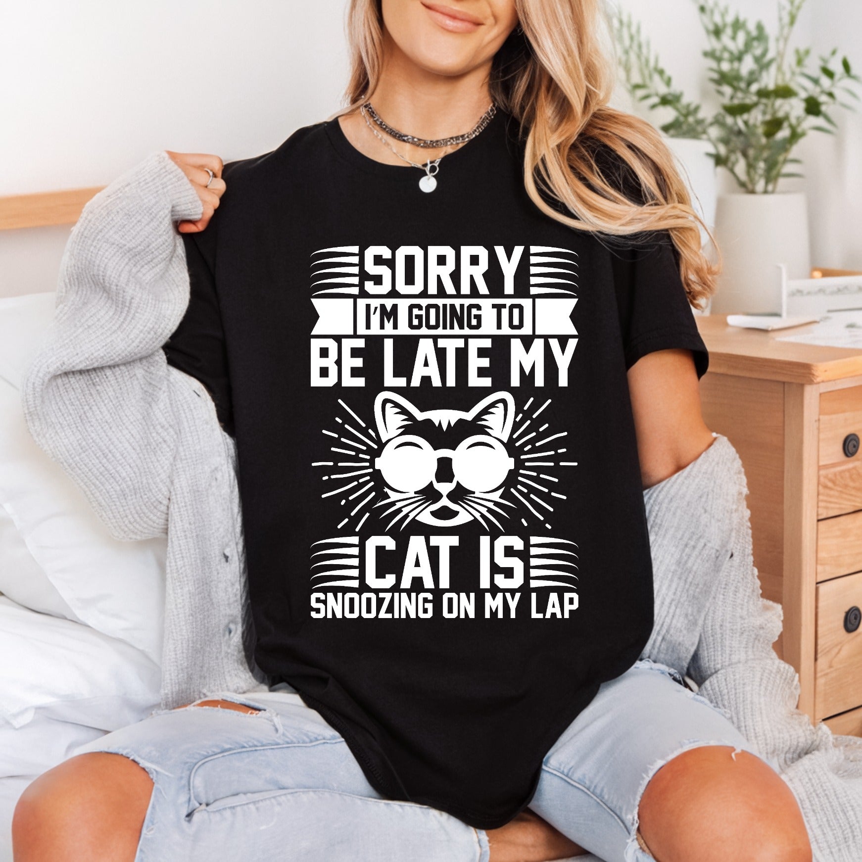 Cat Nap Quote Funny Mom Dad Ready to Press DTF Transfer for Dtf