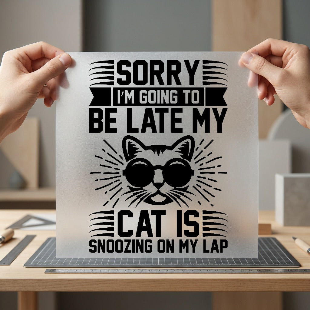 Cat Nap Quote Funny Mom Dad Ready to Press DTF Transfer for Dtf