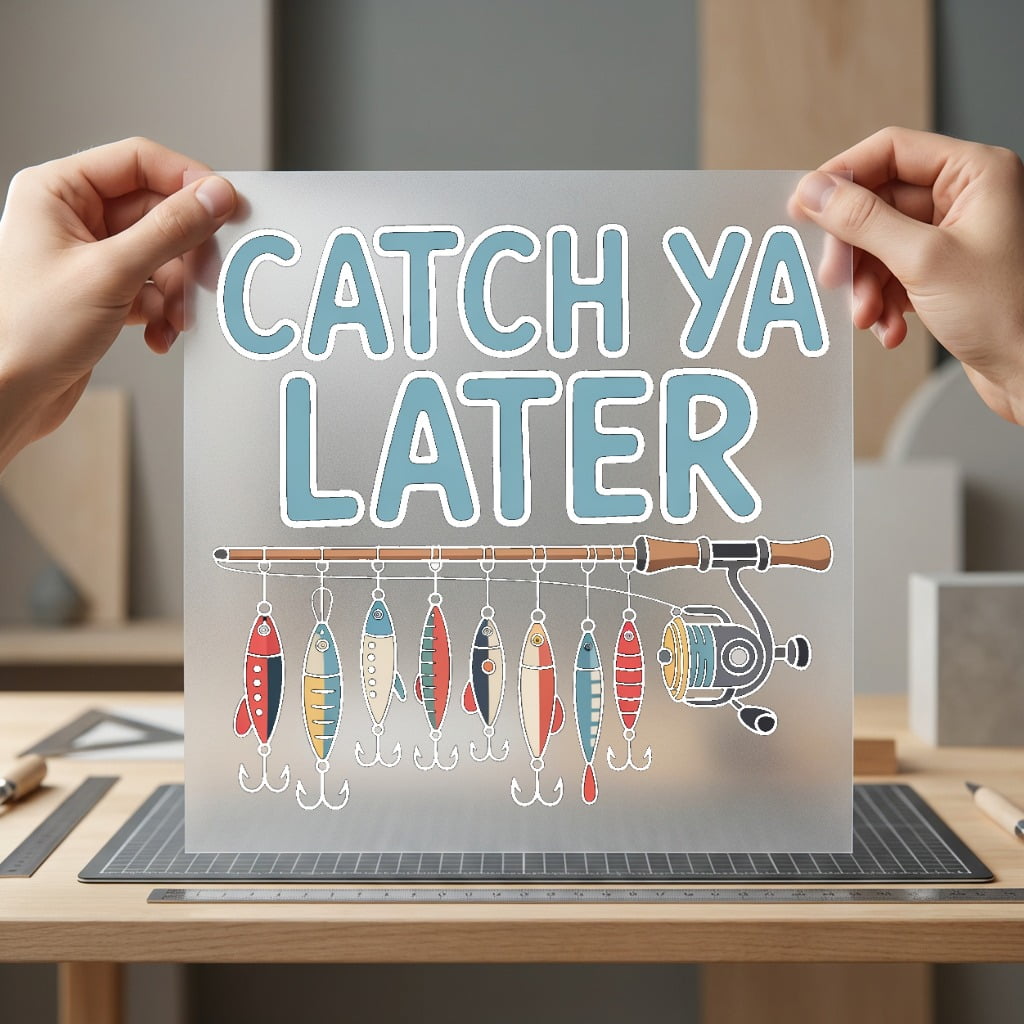 Catch Later Fishing Lures Dad Funny Ready to Press DTF Transfer for Dtf