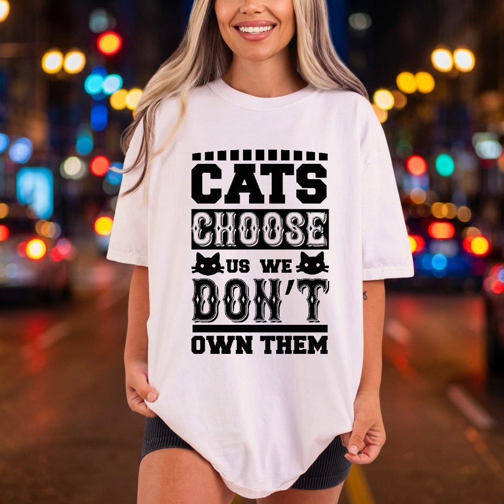 Cats Choose Don Own Mom Dad Ready to Press DTF Transfer for Dtf