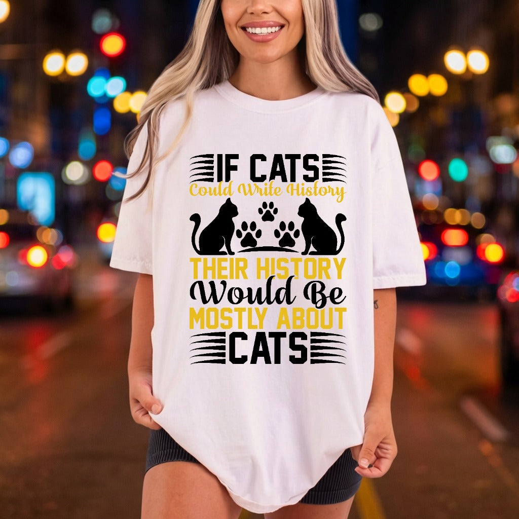 Cats Could Write History Mom Dad Ready to Press DTF Transfer for Dtf