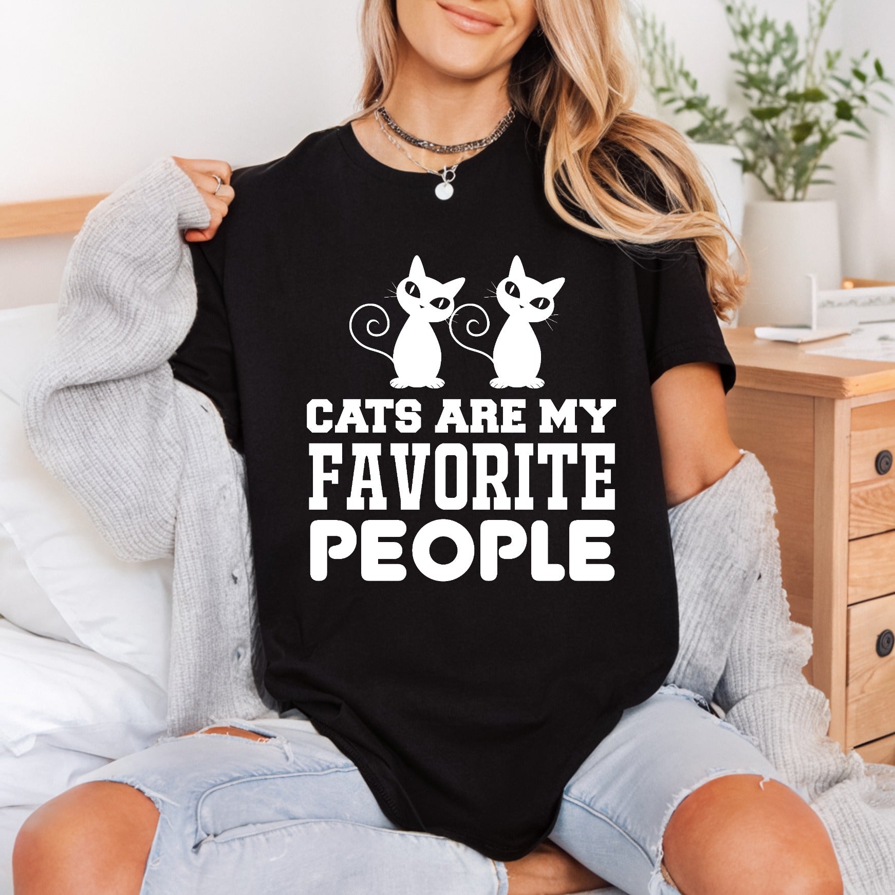 Cats Favorite People Kitty Mom Dad Ready to Press DTF Transfer for Dtf