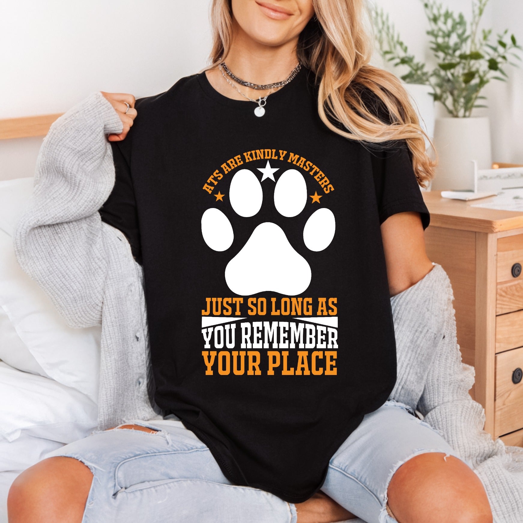 Cats Kindly Masters Pet Mom Dad Ready to Press DTF Transfer for Dtf