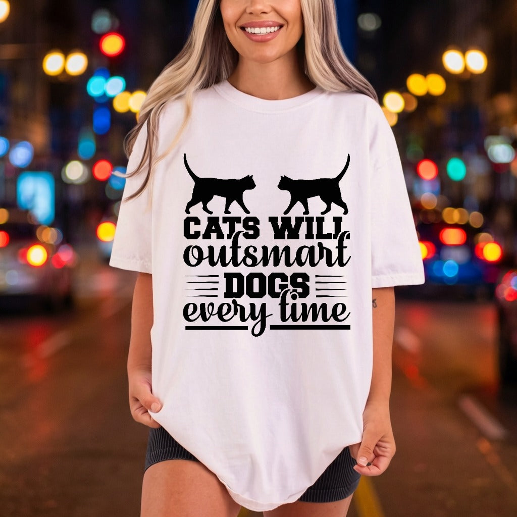 Cats Will Outsmart Dogs Mom Dad Ready to Press DTF Transfer for Dtf