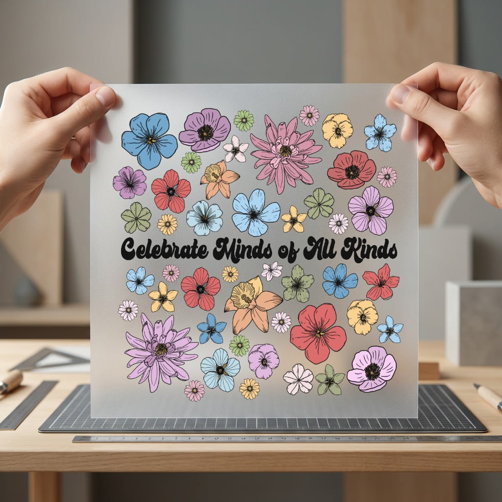 Celebrate Minds All Kinds Faith Retro Ready to Press DTF Transfer for Dtf