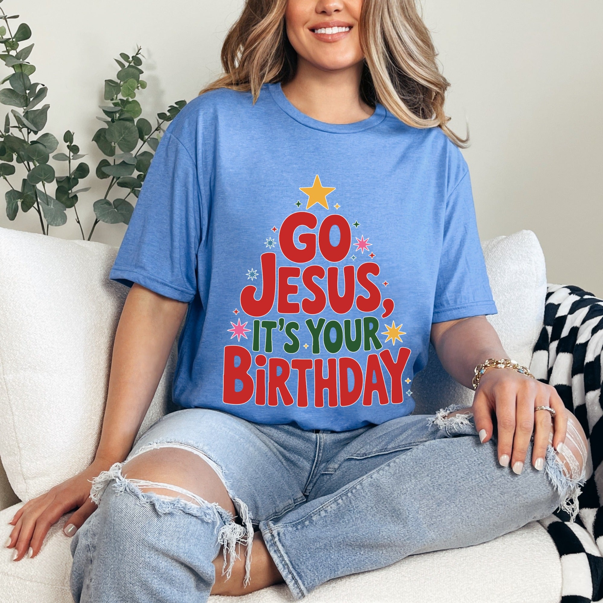Go Jesus It's Your Birthday | Festive Christ-Centered Tee