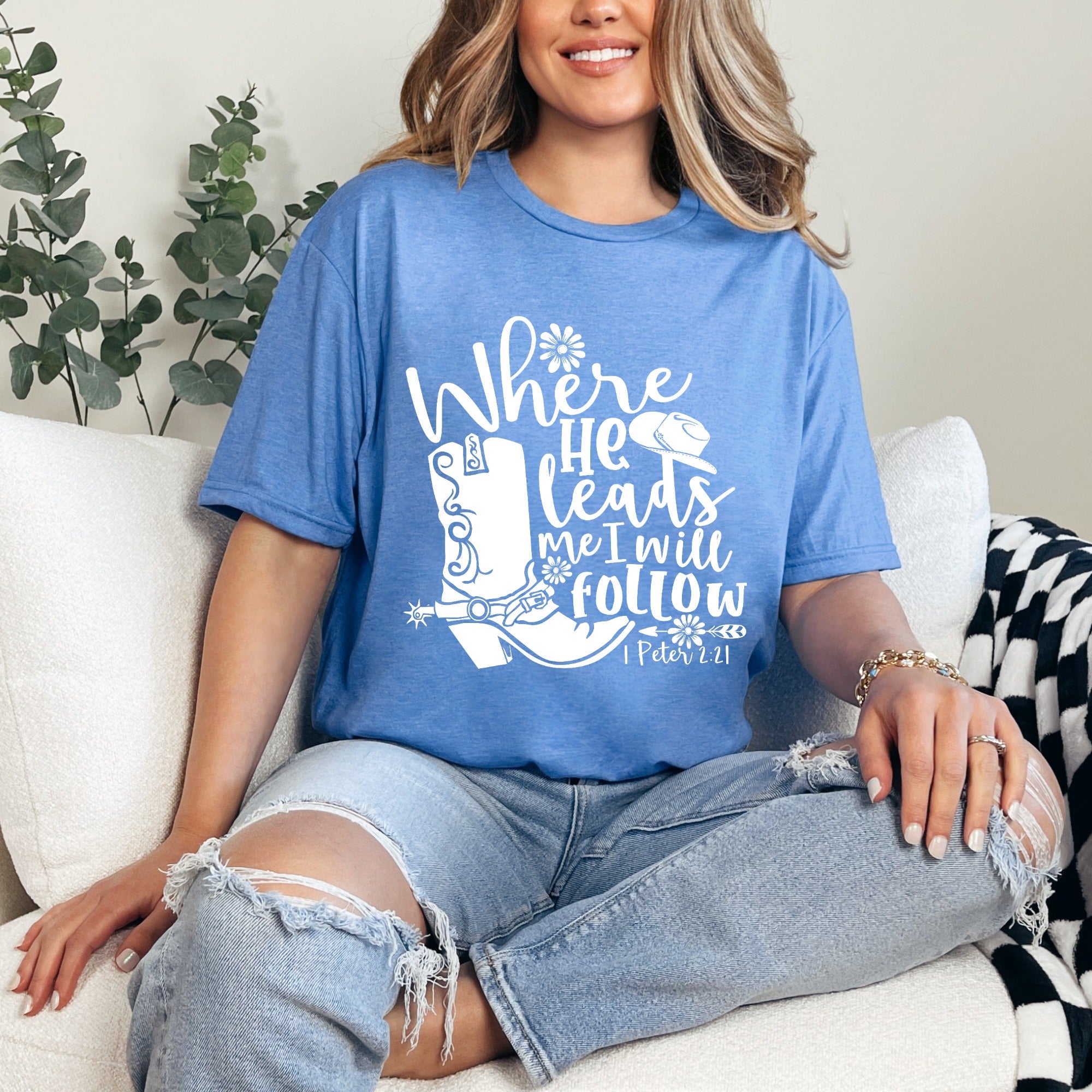 Where He Leads I Will Follow | Faith Journey Tee