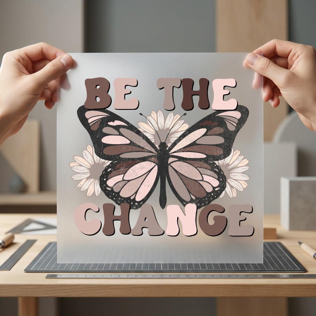Change Butterfly Retro Diy Vintage Retro Ready to Press DTF Transfer for Dtf
