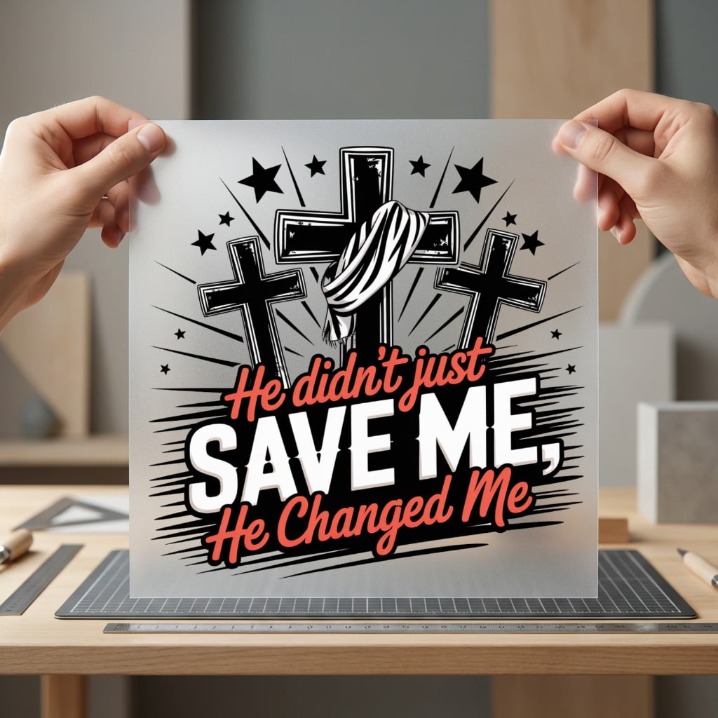 Changed Christian Diy Christian Faith Ready to Press DTF Transfer for Dtf