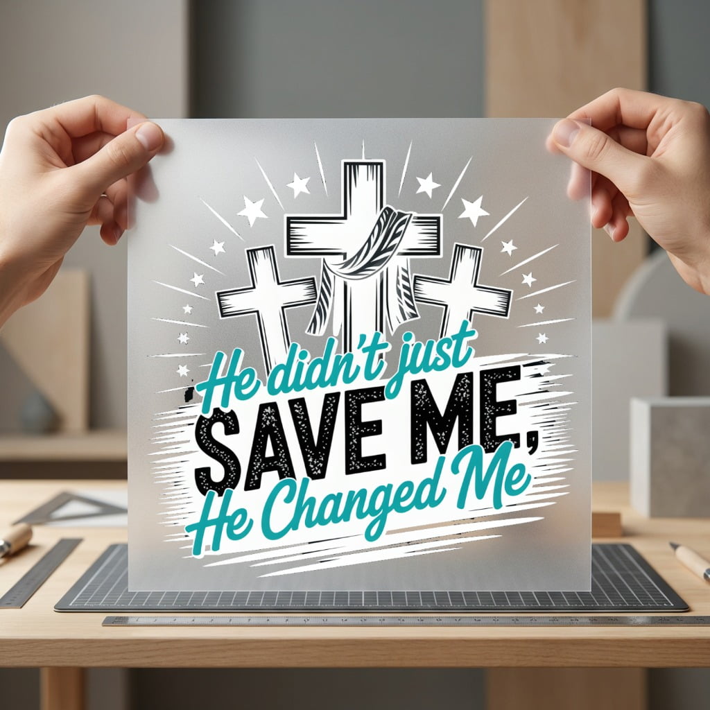 Changed Faith-inspired Diy Christian Faith Ready to Press DTF Transfer for Dtf