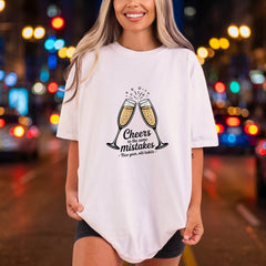 Cheers Mistakes Year Diy Thanksgiving Funny Ready to Press DTF Transfer for Dtf