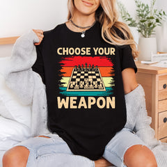 Chess Board Choose Weapon Funny Sarcastic Ready to Press DTF Transfer for Dtf