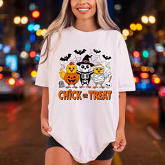Chick Treat Halloween Spooky Halloween Funny Ready to Press DTF Transfer for Dtf