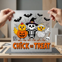 Chick Treat Halloween Spooky Halloween Funny Ready to Press DTF Transfer for Dtf
