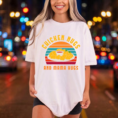 Chicken Nugs Mama Hugs Mom Funny Ready to Press DTF Transfer for Dtf
