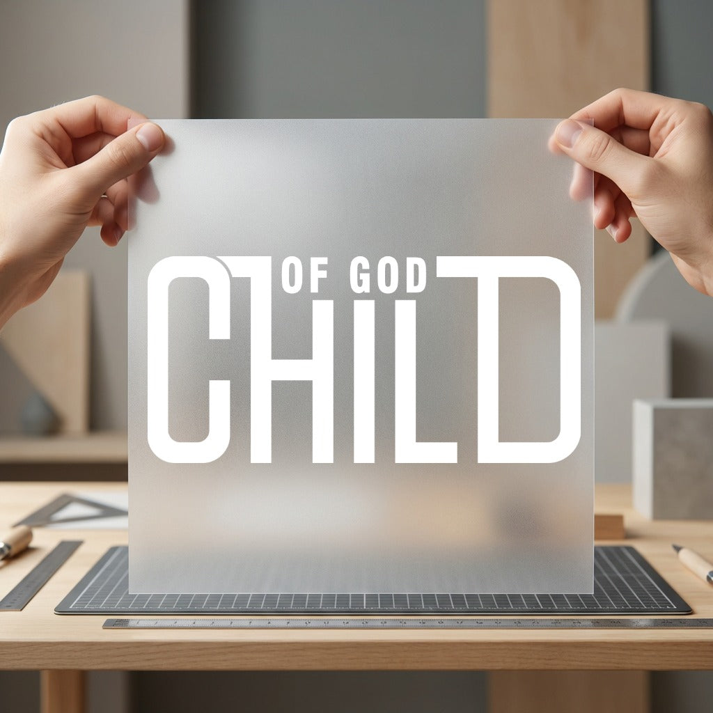 Child God Bold Statement Christian Faith Ready to Press DTF Transfer for Dtf