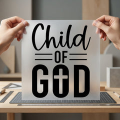 Child God Faith-inspired Diy Christian Faith Ready to Press DTF Transfer for Dtf