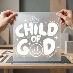 Child God Galatians Christian Christian Faith Ready to Press DTF Transfer for Dtf