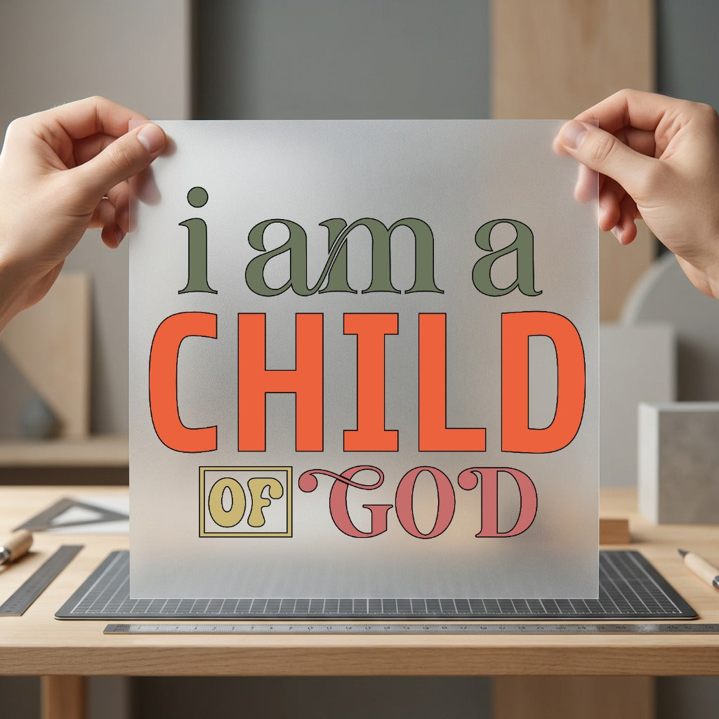 Child God Retro Faith Christian Faith Ready to Press DTF Transfer for Dtf