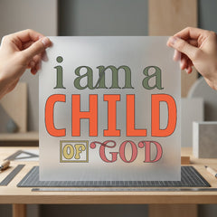 Child God Retro Faith Christian Faith Ready to Press DTF Transfer for Dtf