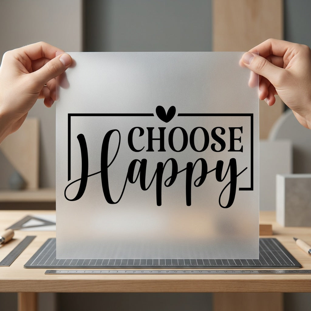 Choose Happy Quote Motivational Aesthetic Ready to Press DTF Transfer for Dtf