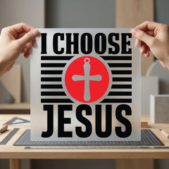 Choose Jesus Christian Diy Christian Faith Ready to Press DTF Transfer for Dtf