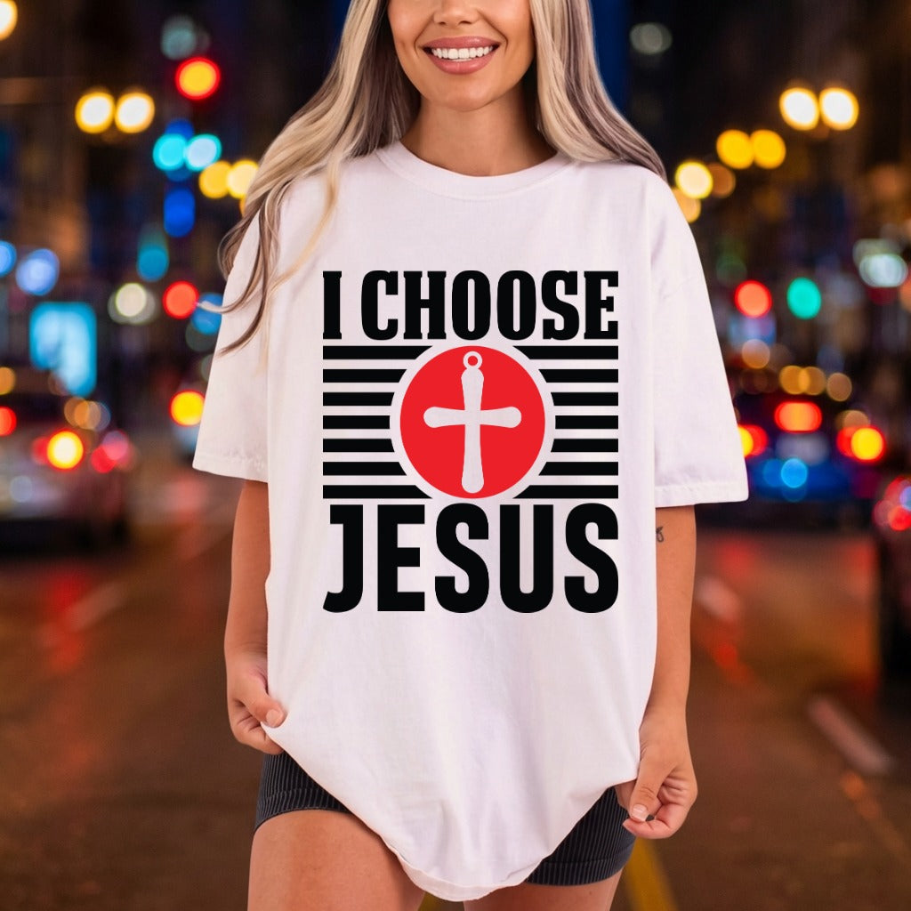 Choose Jesus Christian Diy Christian Faith Ready to Press DTF Transfer for Dtf