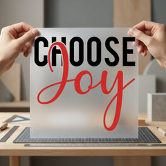 Choose Joy Inspirational Diy Christian Faith Ready to Press DTF Transfer for Dtf