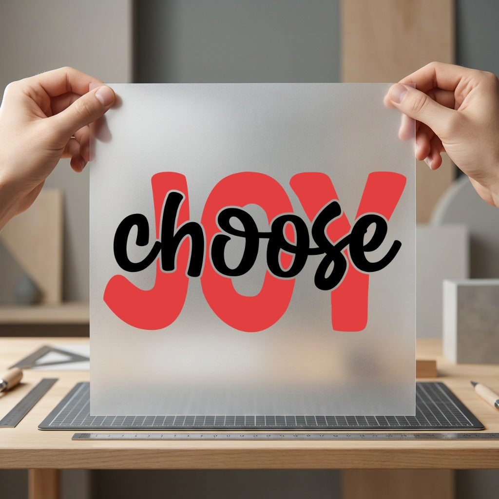 Choose Joy Inspirational Diy Self Love Collection Mindfulness Collection Ready to Press DTF Transfer for Dtf