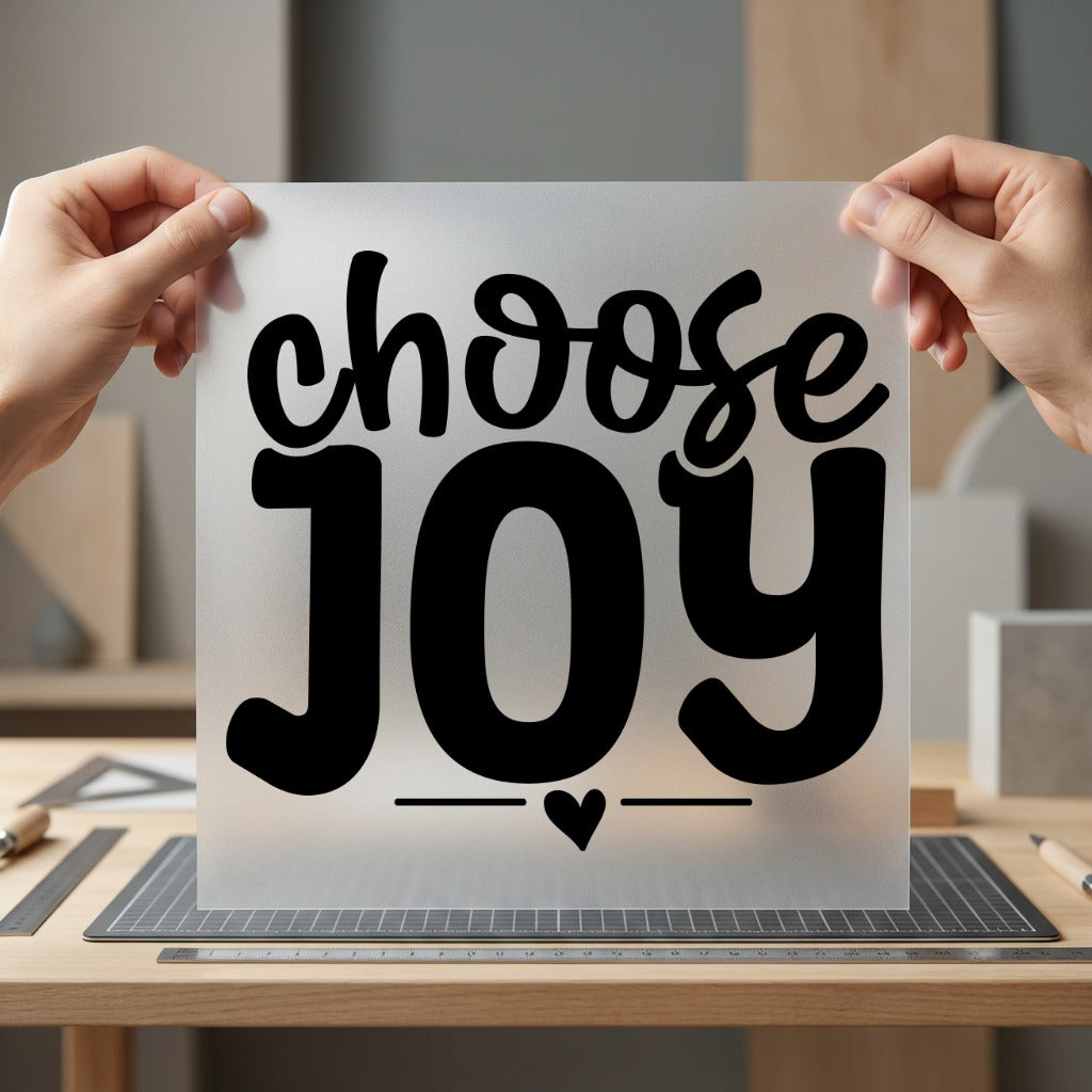 Choose Joy Motivational Diy Good Vibes Collection Mental Wellness Collection Ready to Press DTF Transfer for Dtf