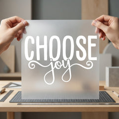 Choose Joy Quote Inspirational Mindfulness Collection Mental Wellness Collection Ready to Press DTF Transfer for Dtf