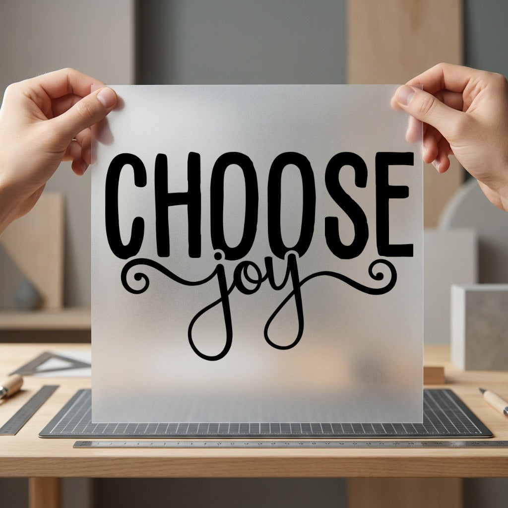 Choose Joy Quote Inspirational Mindfulness Collection Mental Wellness Collection Ready to Press DTF Transfer for Dtf