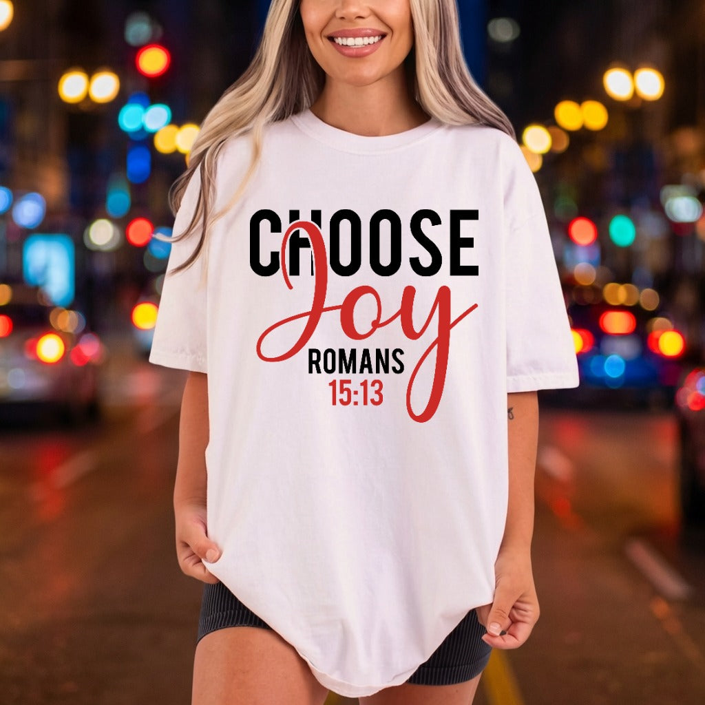 Choose Joy Romans Inspirational Christian Faith Ready to Press DTF Transfer for Dtf