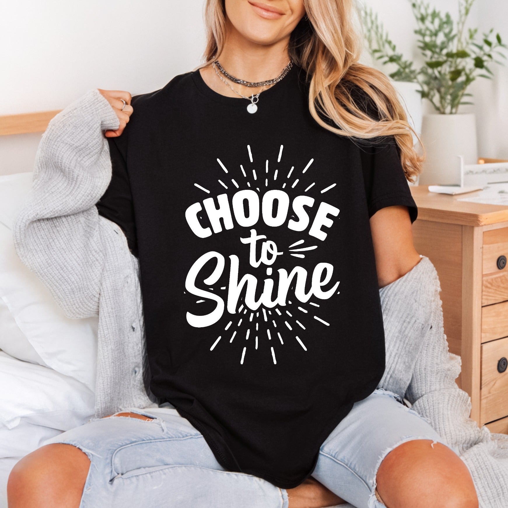 Choose Shine Motivational Diy Women Empowerment Collection Positive Vibes Collection Ready to Press DTF Transfer for Dtf