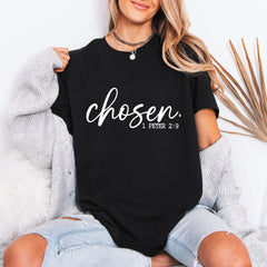 Chosen. 1 Peter 2:9 | Elected & Redeemed Tee - Luckets.com