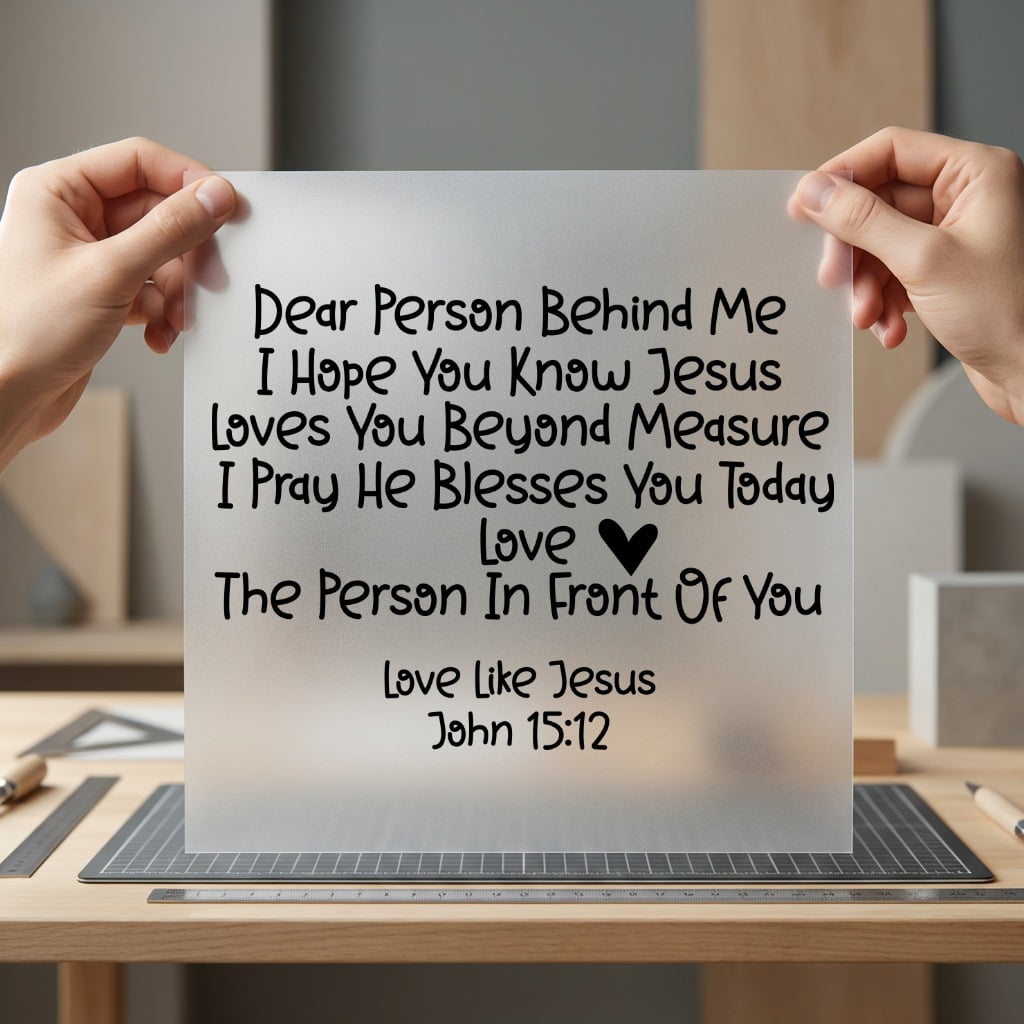 Christian Dear Person Behind Christian Faith Ready to Press DTF Transfer for Dtf