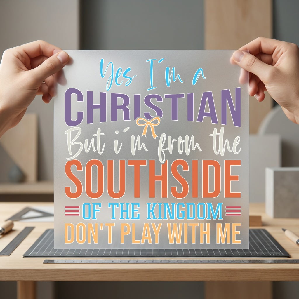 Christian Southside Bold Statement Christian Faith Ready to Press DTF Transfer for Dtf