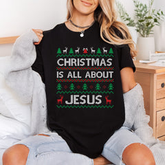 Christmas All About Jesus Christian Faith Ready to Press DTF Transfer for Dtf