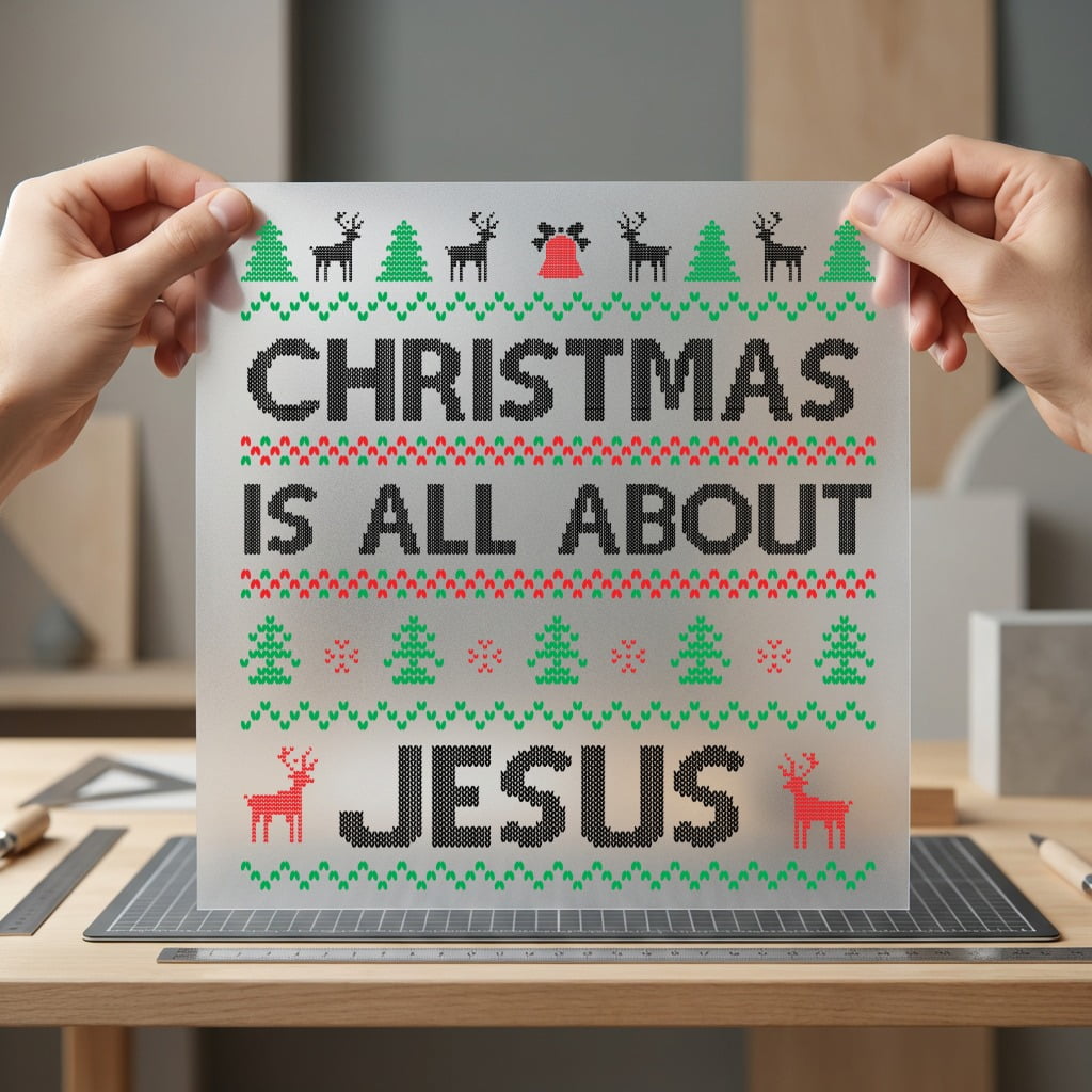 Christmas All About Jesus Christian Faith Ready to Press DTF Transfer for Dtf