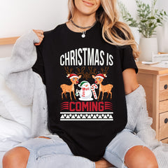 Christmas Coming Holiday Diy Christmas Ready to Press DTF Transfer for Dtf