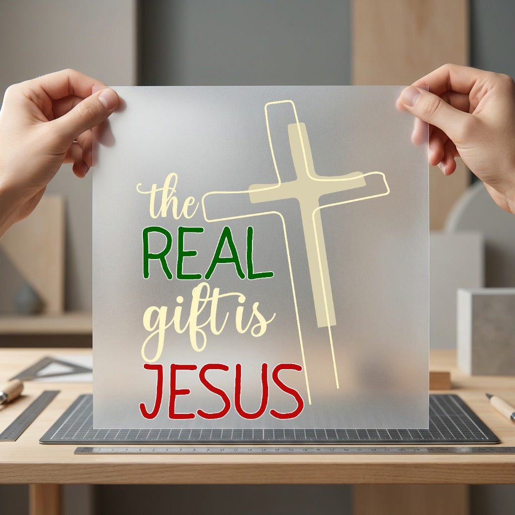 Christmas Faith Cross Religious Christian Faith Ready to Press DTF Transfer for Dtf