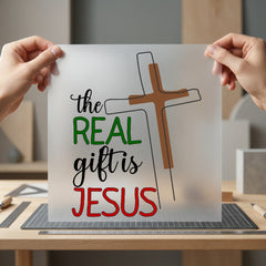 Christmas Faith Cross Religious Christian Faith Ready to Press DTF Transfer for Dtf