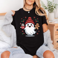 Christmas Ghost Holiday Diy Christmas Winter Ready to Press DTF Transfer for Dtf
