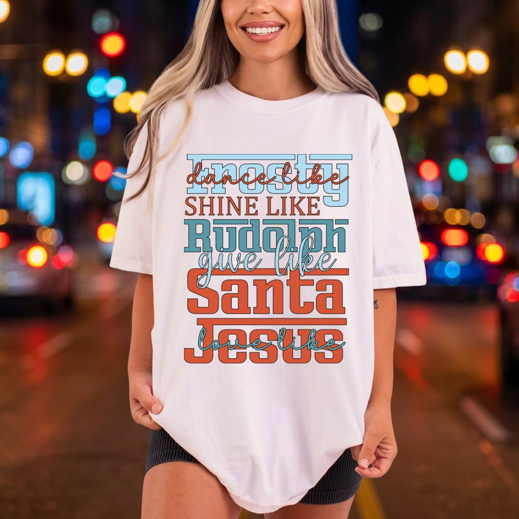 Christmas Holiday Sayings Retro Christian Faith Ready to Press DTF Transfer for Dtf