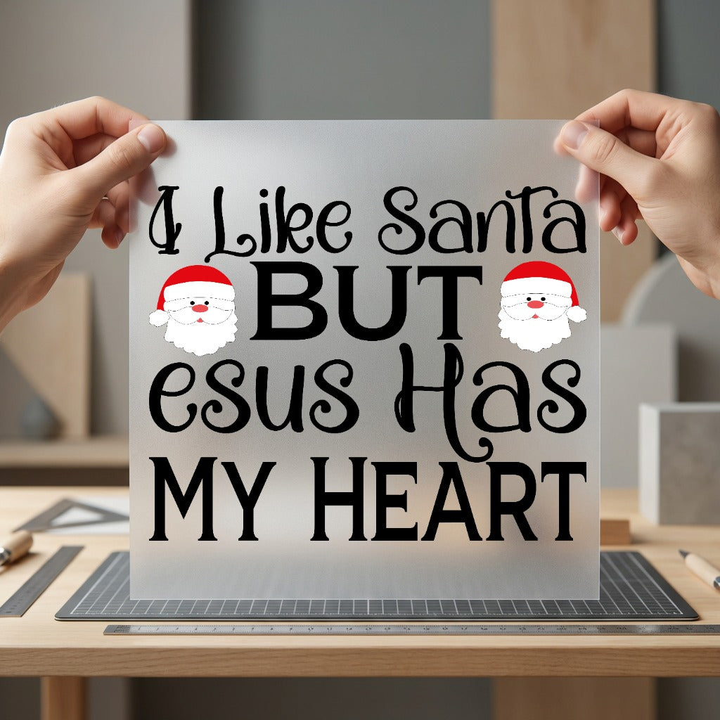 Christmas Like Santa But Christian Faith Ready to Press DTF Transfer for Dtf